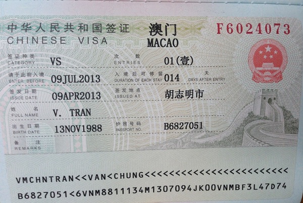 Visa Macau